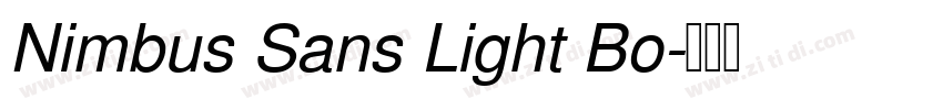 Nimbus Sans Light Bo字体转换
